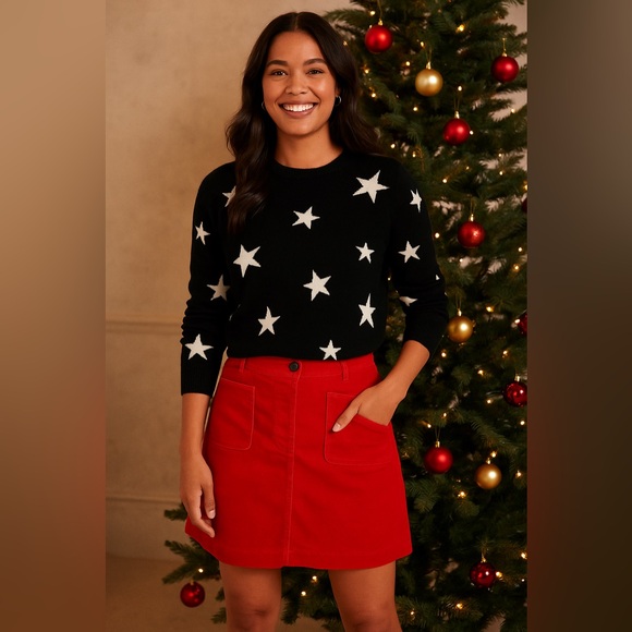 Boden Red Corduroy Mini Skirt US 12 Petite NWT - Picture 10 of 10